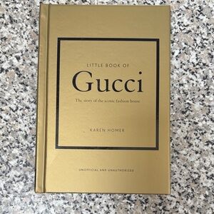 Gucci Gold Hardcover Book